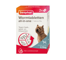 Beaphar Wormtabletten All-in-One Kleine Hond (+2.5 kg) - 2 tabletten