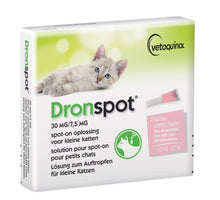 Dronspot Kleine Kat 30 mg / 7.5 mg - 0.5 kg t/m 2.5 kg - 2 Pipetten