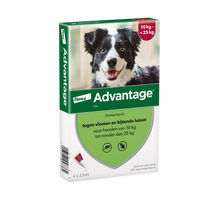 Advantage 250 - Hond 10 t/m 25 kg - 4 pipetten