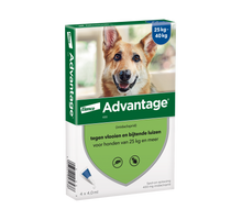 Advantage 400 - Hond 25 t/m 40 kg - 4 pipetten