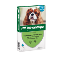 Advantage 100 - Hond 4 t/m 10 kg - 4 pipetten