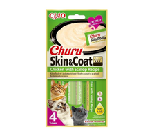 Churu Skin & Coat Kip met Schelpdieren - 12 x 4 tubes