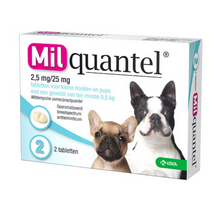 Milquantel Kleine Hond - 2.5 mg / 25 mg (0.5 t/m 10 kg)