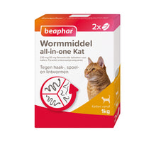 Beaphar Wormmiddel All-in-One Kat - 2 tabletten